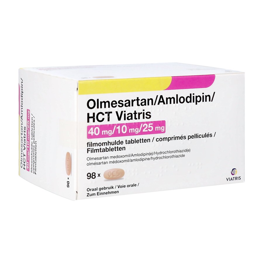 Olmesartan/amlodip/hct Viatris 40/10/25 Comp Pel98