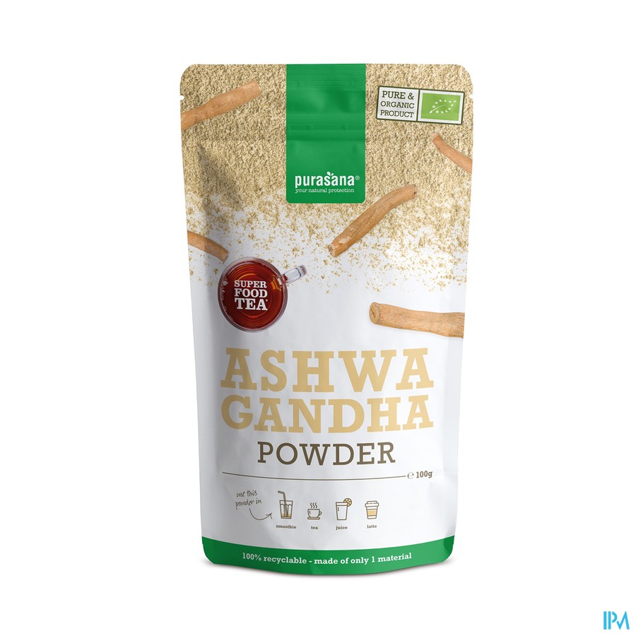 Purasana Superfoods Pdr Ashwagandha Bio 100g