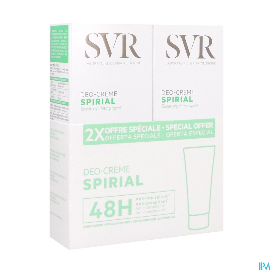 Svr Spirial Deo Creme 2x50ml Nf