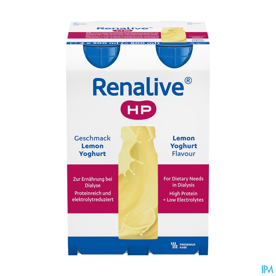 Fresubin Renalive HP Drink Citroen Yoghurt 4x200ml