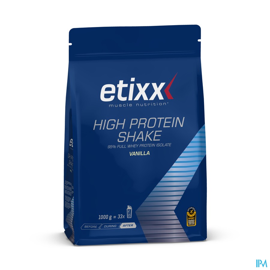 Etixx High Protein Shake Vanilla 1000g