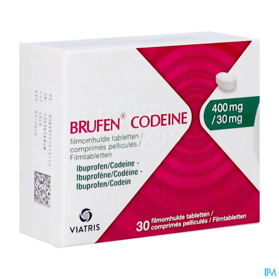 Brufen Codeine 400mg/30mg Filmomh Tabl 30