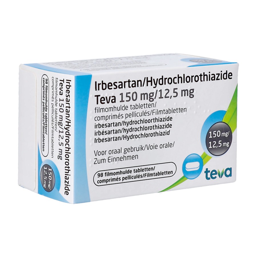 Irbesartan Hct Teva 150mg/12,5mg Comp Pell 98