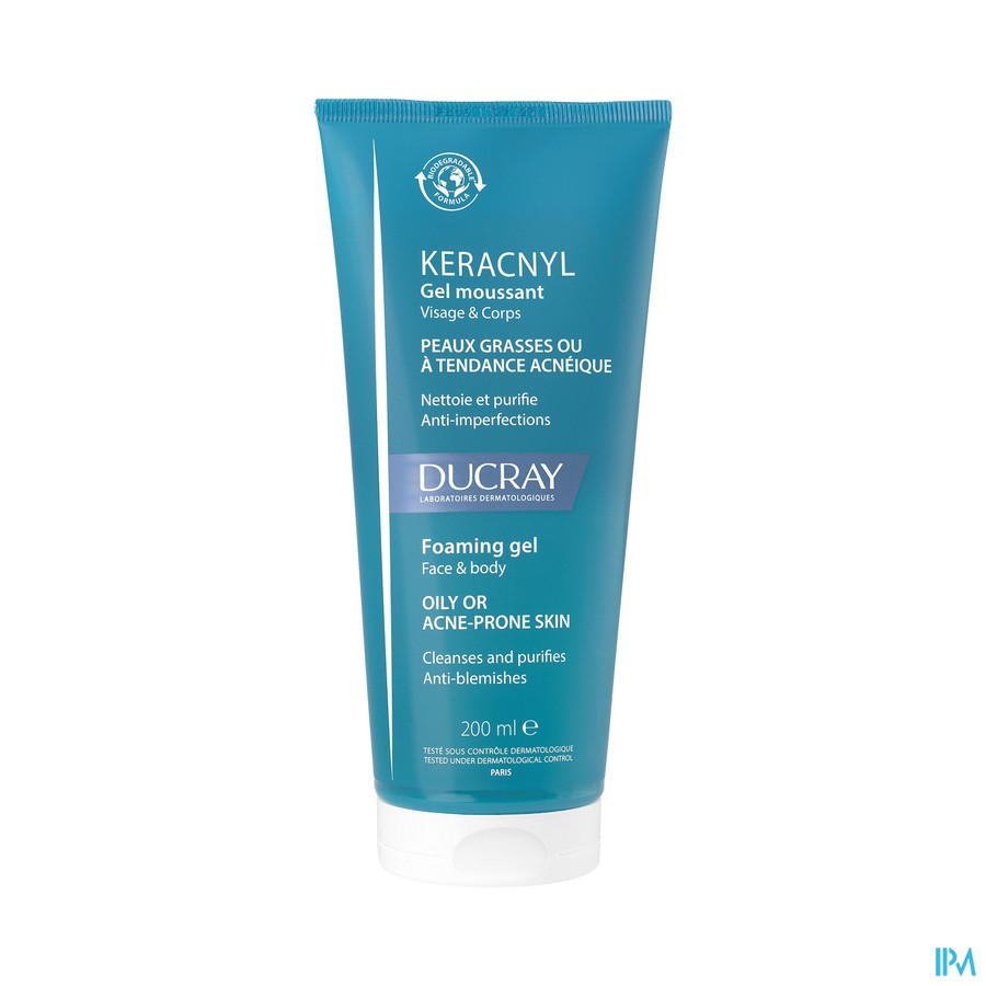 Ducray Keracnyl Gel Moussant 200ml Nf