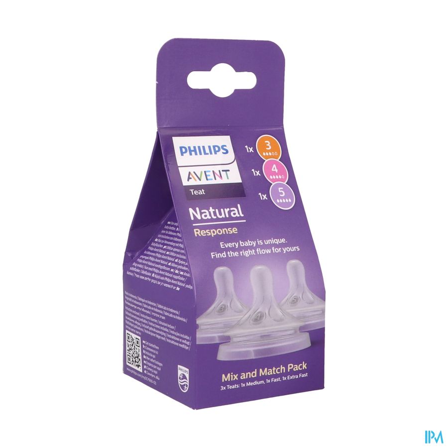 Philips Avent Natural 3.0 Zuigsp.pack Multi Size 3