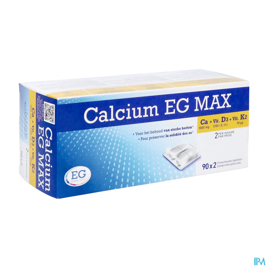 Calcium EG Max K2 1G/1200Ui/90Mcg Filmomh.Tabl90X2