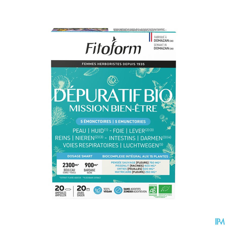 Depuratif Bio 5 Afvoerwegen Amp 20x10ml Fitoform