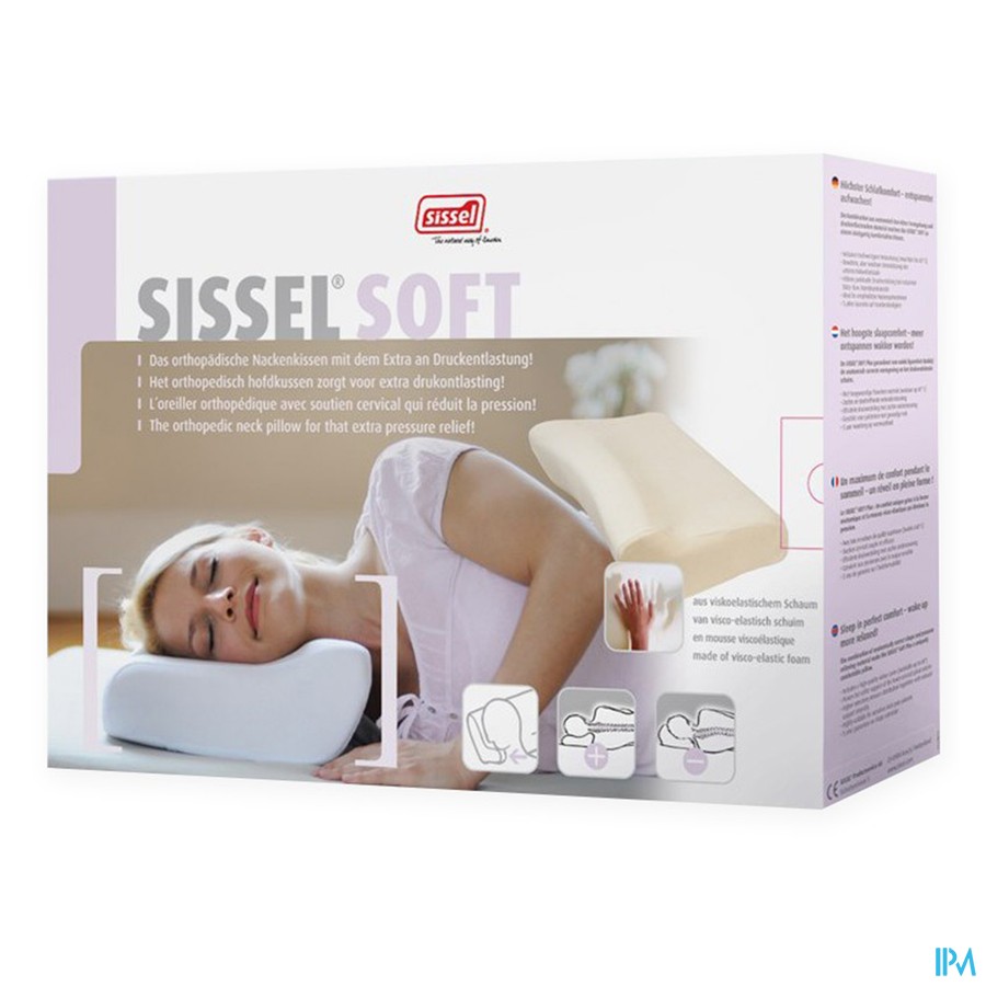 Sissel Soft Hoofdkussen Visco-elast+overtr.fluweel