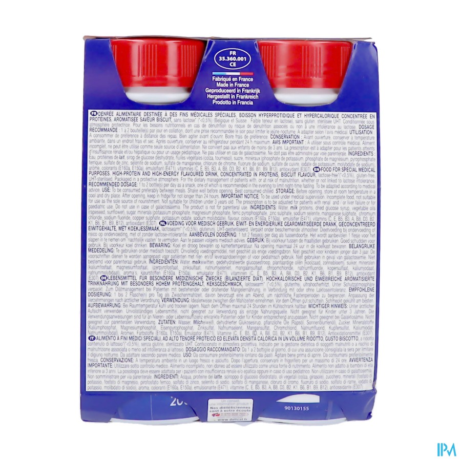 Delical Geconcentr. Koekje 4x200ml