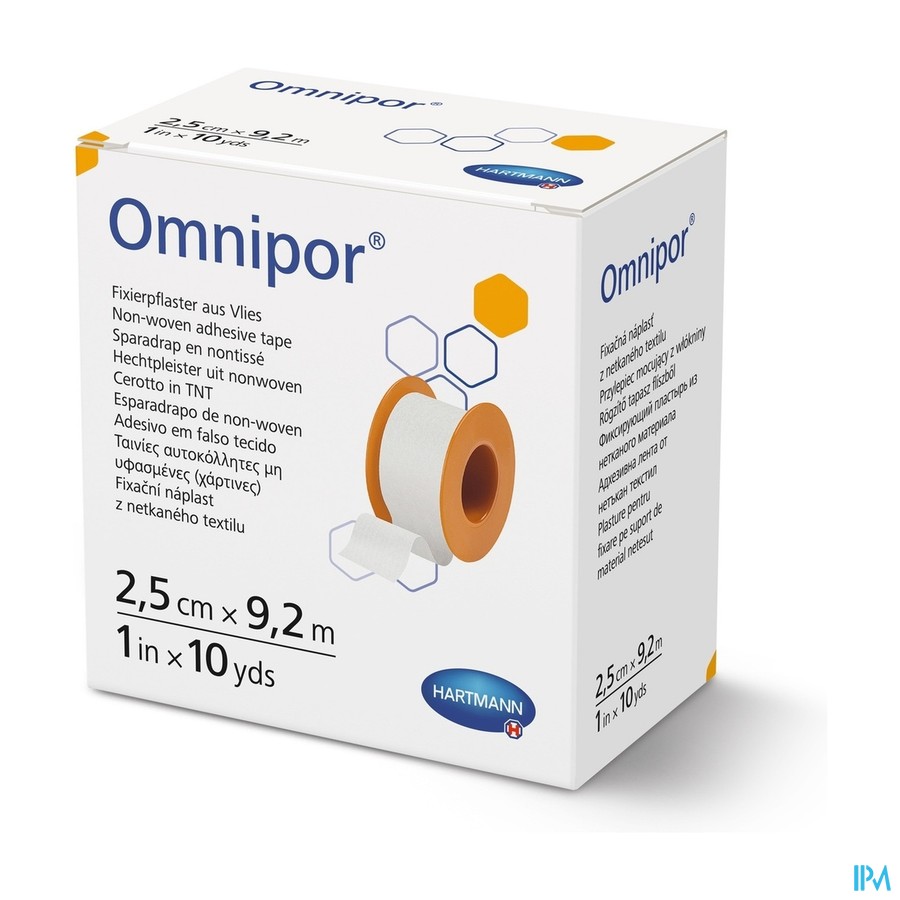 Hartmann Omnipor 2,5cmx9,2m 1 P/s
