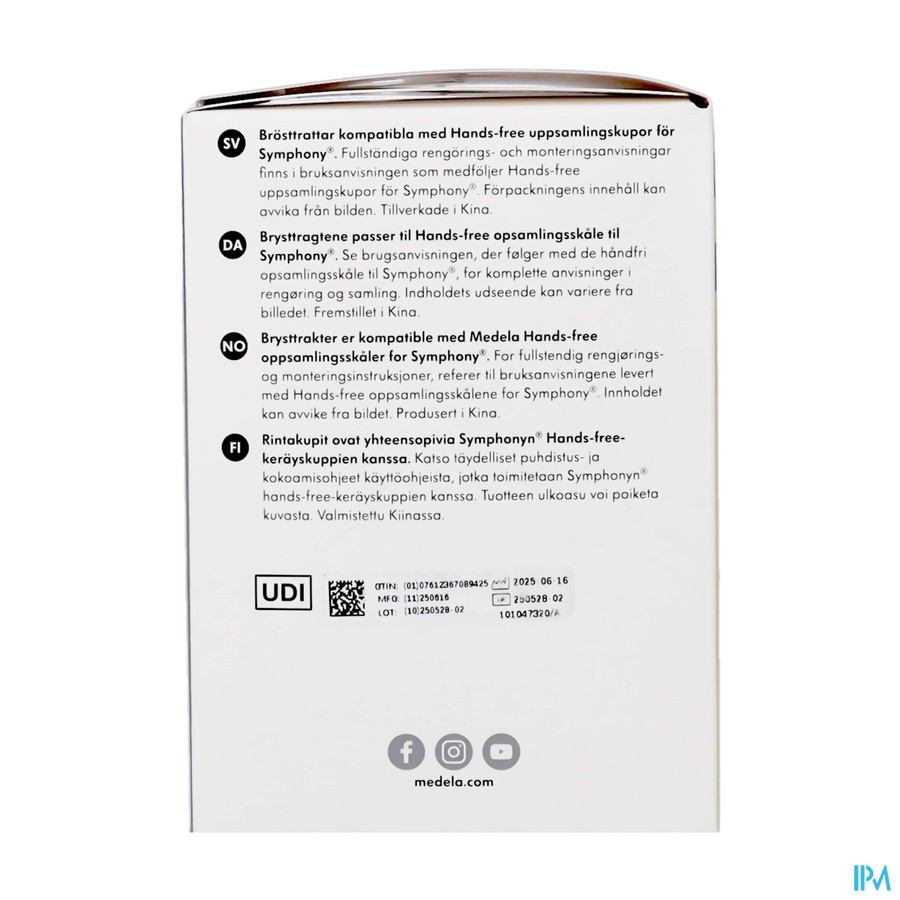 Medela Tetrelles Hands-free Symphony S 21mm 2
