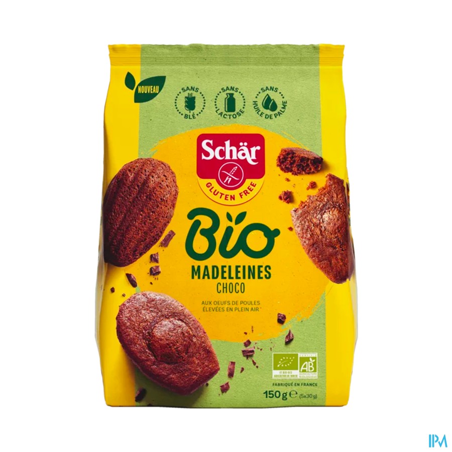 Schar Bio Madeleines Choco 150g Revogan