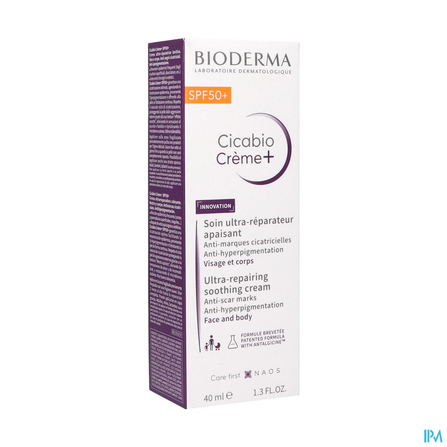 Bioderma Cicabio Creme+ Spf50+ 40ml