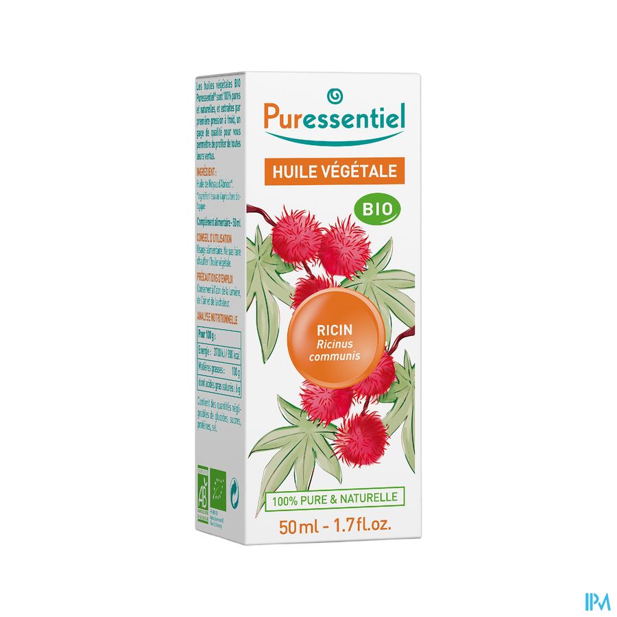 Puressentiel Huile Vegetale Bio Ricin 50ml