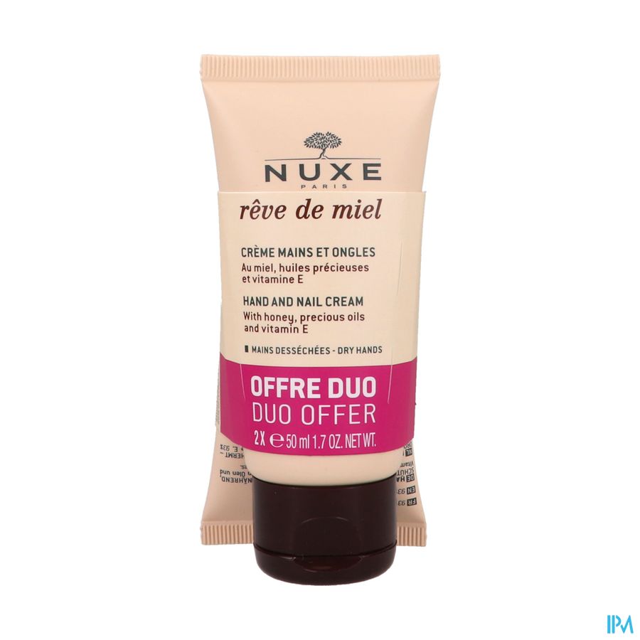 Nuxe Reve De Miel Hand-nagelcreme Tube 2x50ml