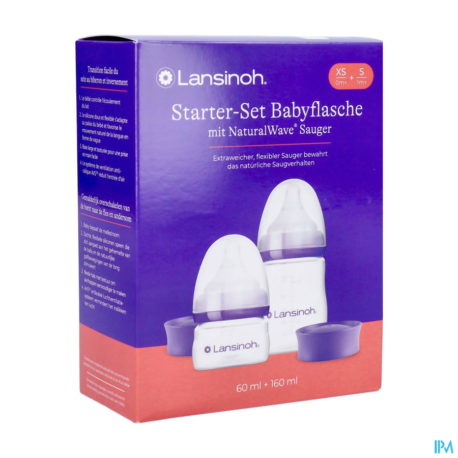 Lansinoh Starter-set Drinkfl.&naturalwave 4 Prod.