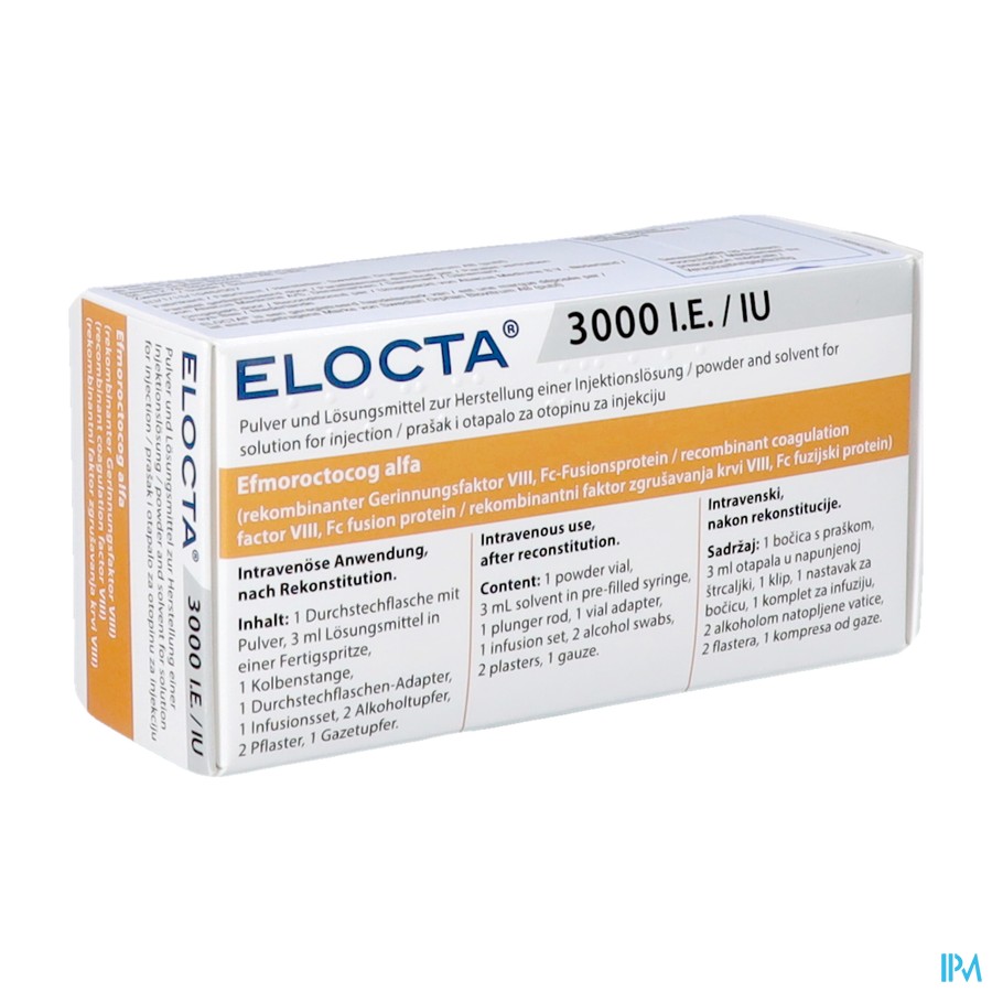 Elocta 3000ie Abacus Pdr+solv Voor Opl Inj 1