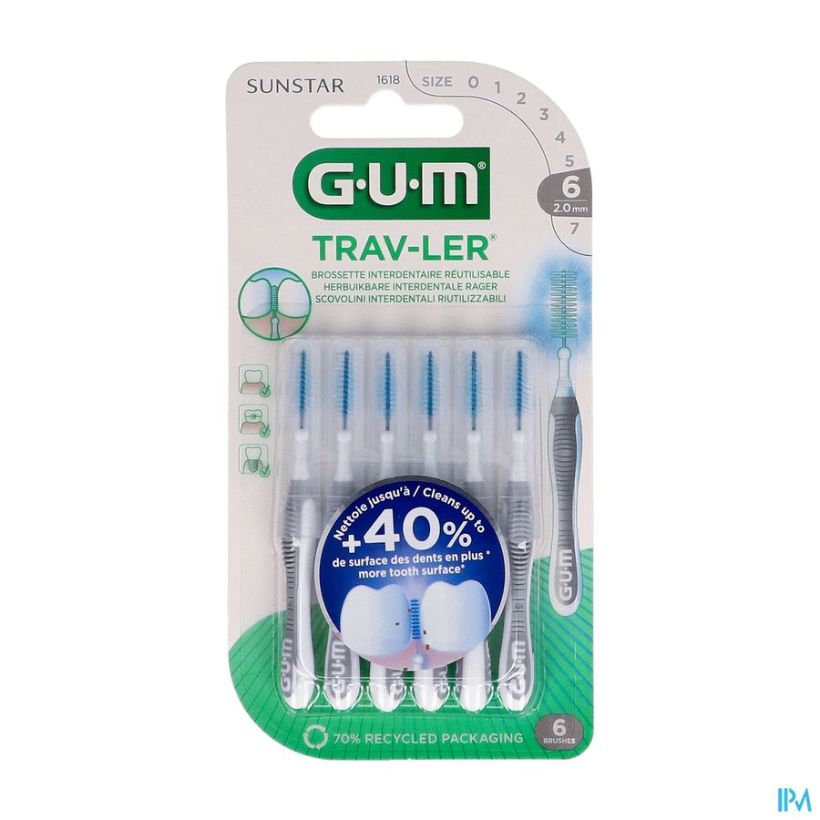 GUM® Trav-Ler® 2,0 mm 6st