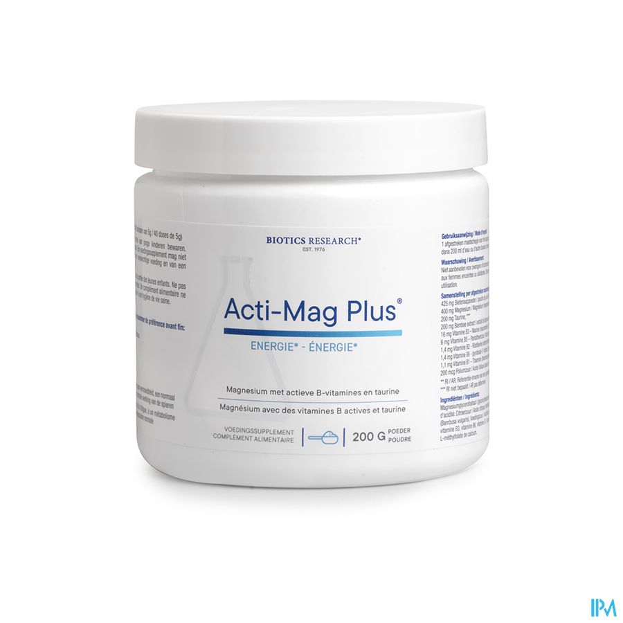 Acti-mag Plus Pdr Pot 200g