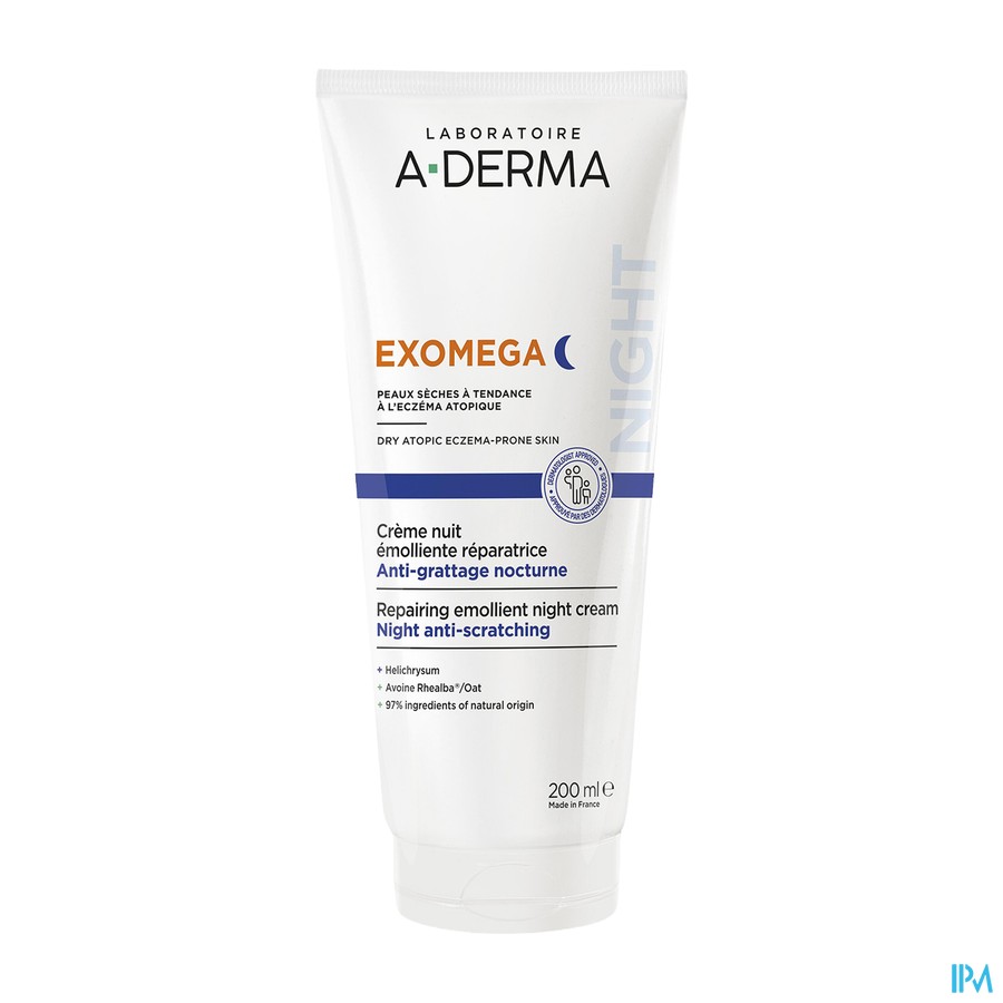 Aderma Exomega Control Cr Nuit Emol. Reparat 200ml