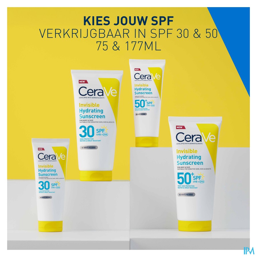 Cerave Sun Zonnecreme Hydra Onzichtb. Spf50 75ml