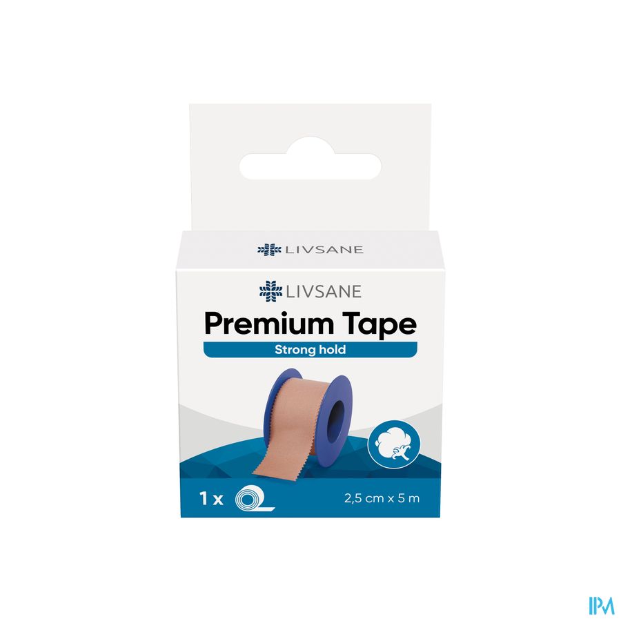 Livsane Premium Tape Brown 2,5cmx5m