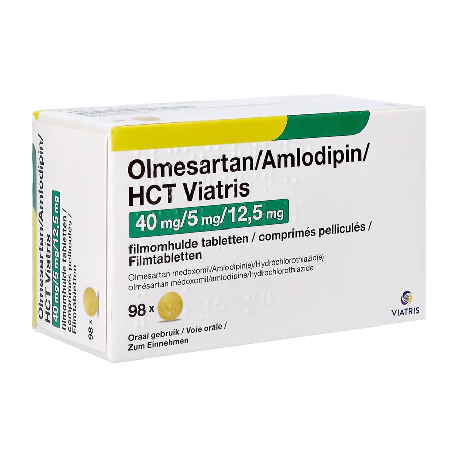 Olmesart/amlodip/hct Viatris 40/5/12,5 Comp Pel 98
