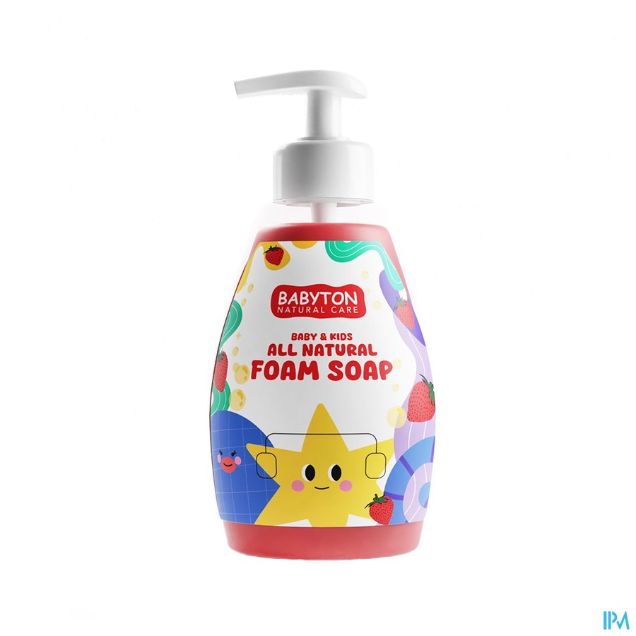 Babyton Natuurlijke Schuim. Handzeep Aardbei 350ml