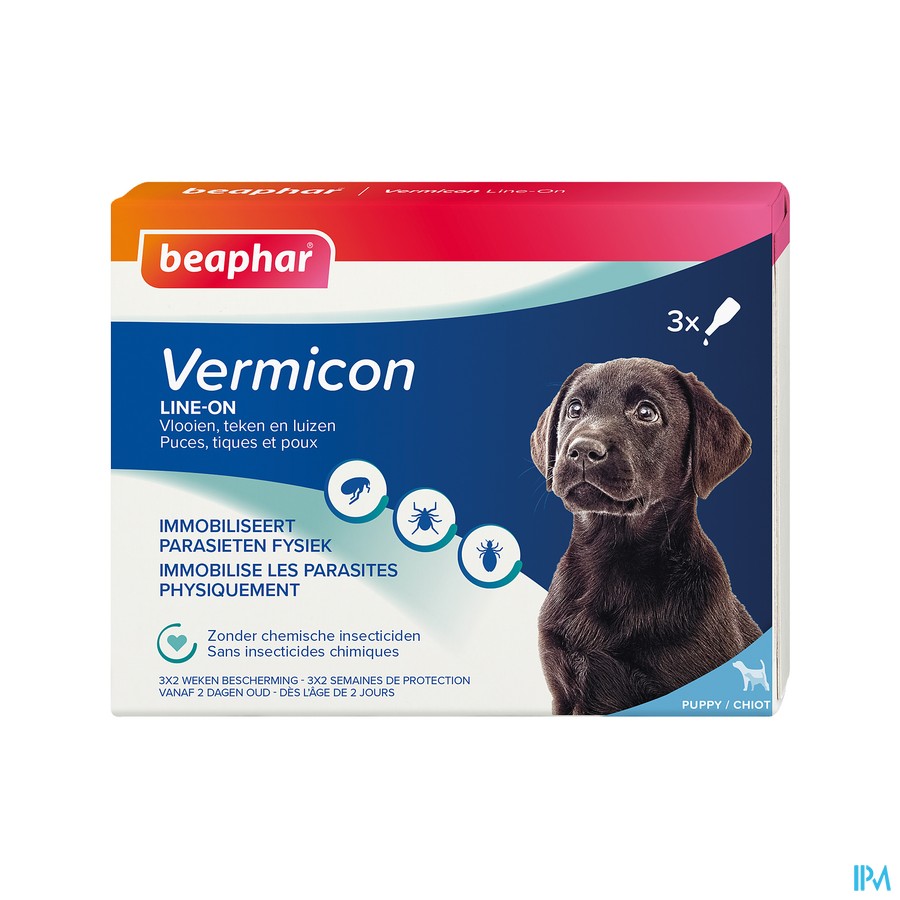 Beaphar Vermicon Line-on Puppy 3x1,5ml