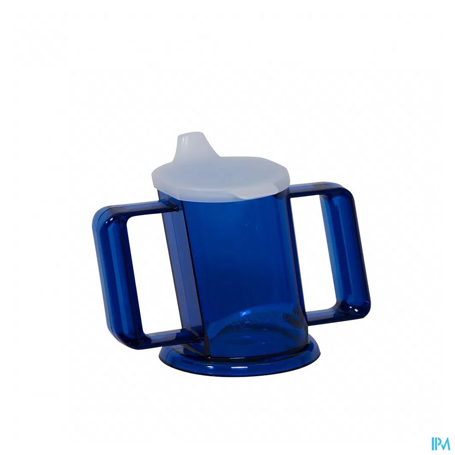 Handycup Gobelet Obliq Bleu + 2 Bec 237ml Henrotek