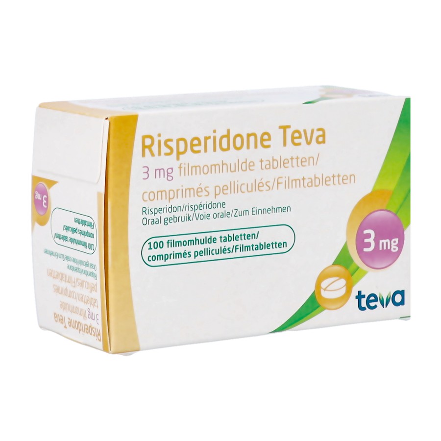 Risperidone Teva 3mg Comp 100
