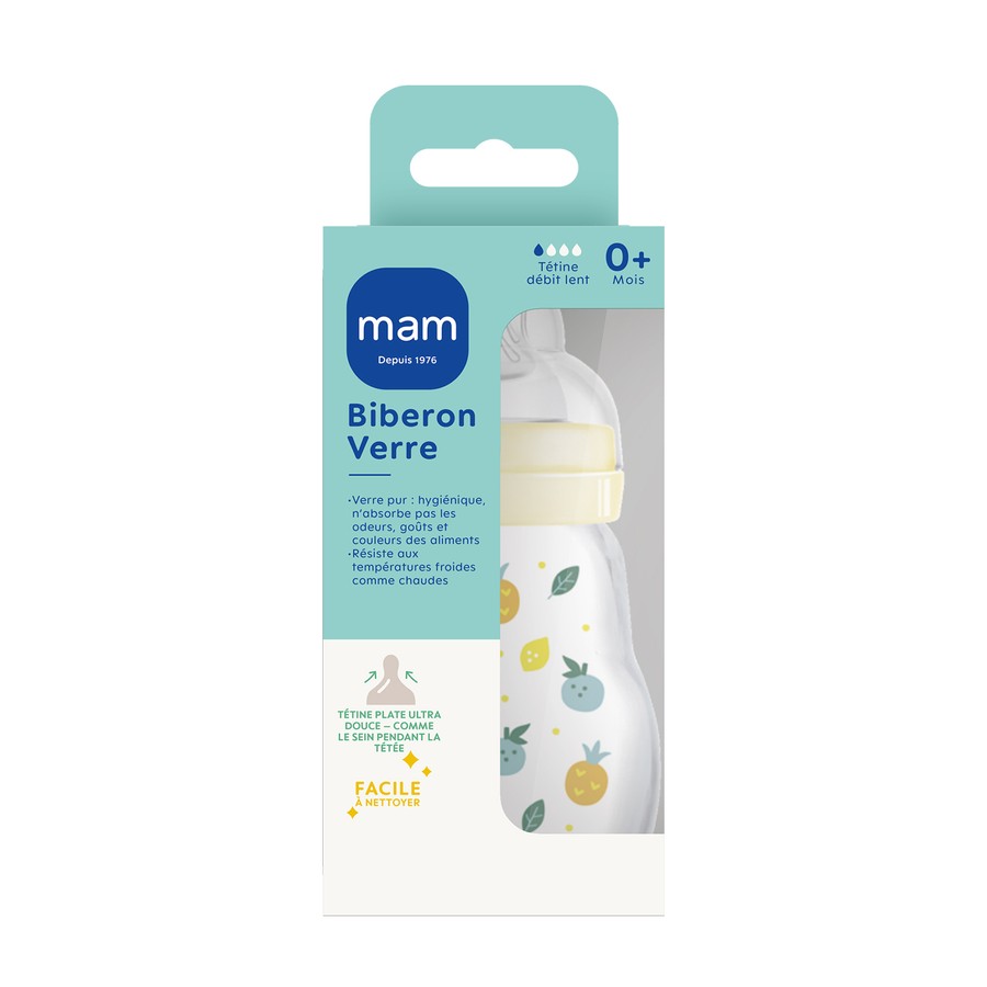 BIB MAM VER 1AGE DEB/1 BLANC 170ML
