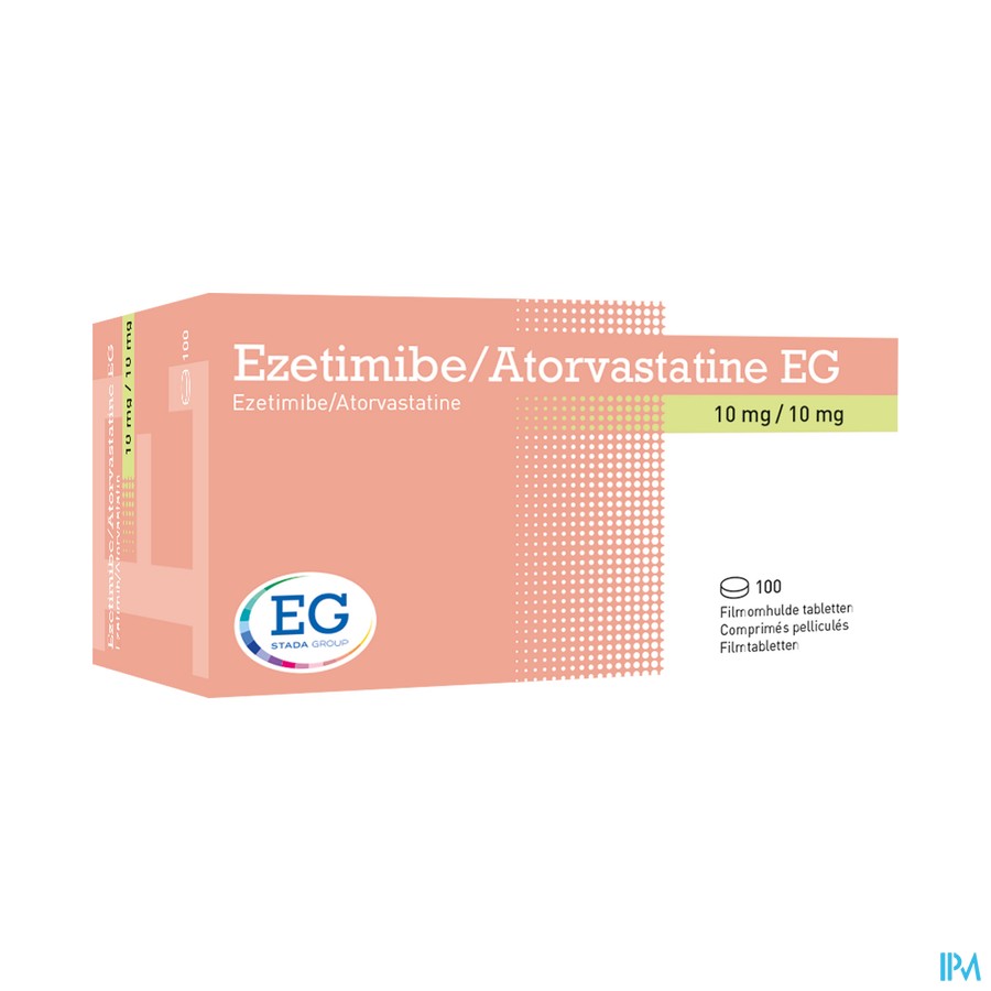 Ezetimibe/Atorvastatine EG 10/10Mg Filmomh Tabl100