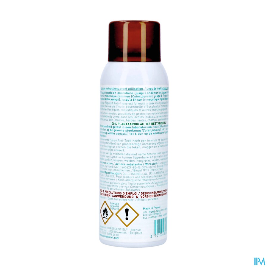 Puressentiel A/pique Spray Repulsif A/tiques 100ml