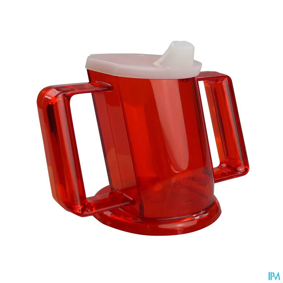 Handycup Beker Schuin Oranje+2 Tuit.237ml Henrotek