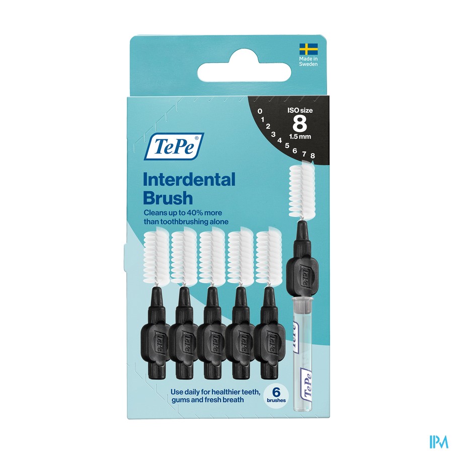 Tepe Interdental Brush 1,50mm Zwart 6