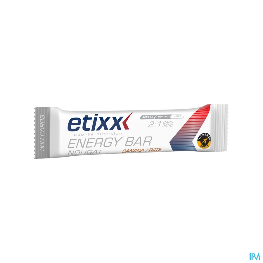 Etixx Energy Bar Nougat Banana Date 1x37g