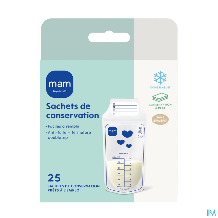 MAM SACHET CONSERVATION 180MLX25