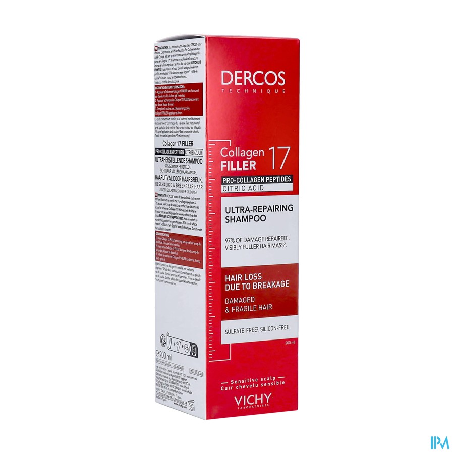 Vichy Dercos Collagen 17 Filler Shampooing 200ml