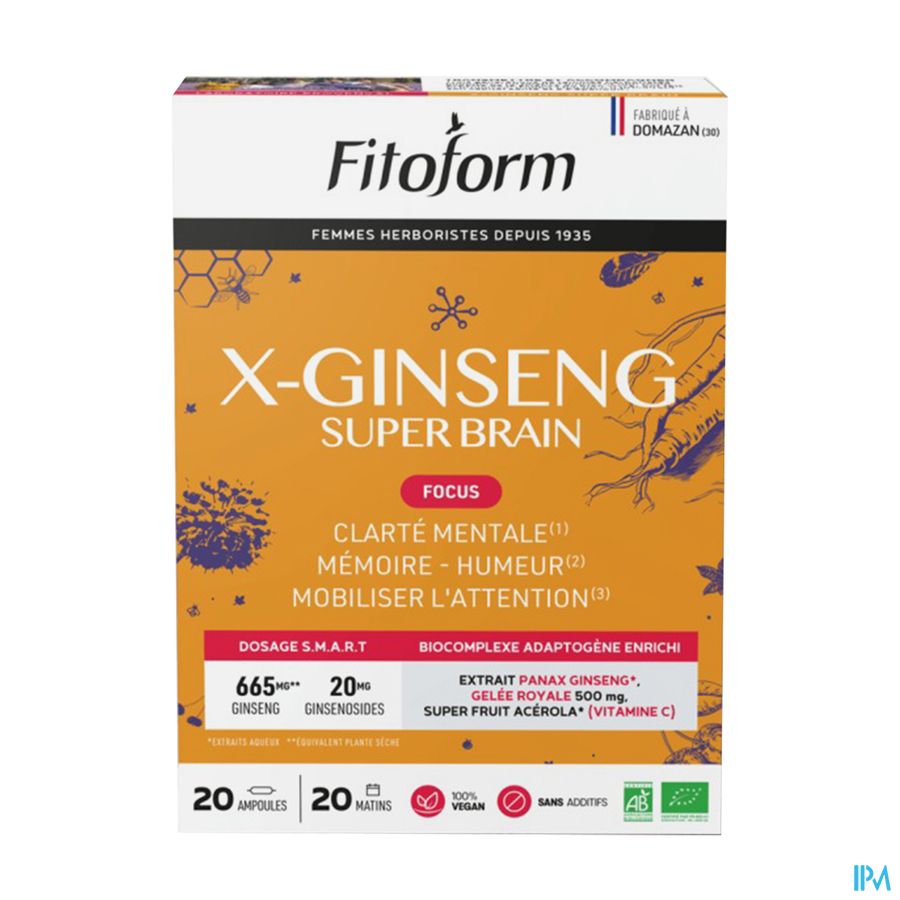 Bio Ginseng Panax Amp 20 Fitoform