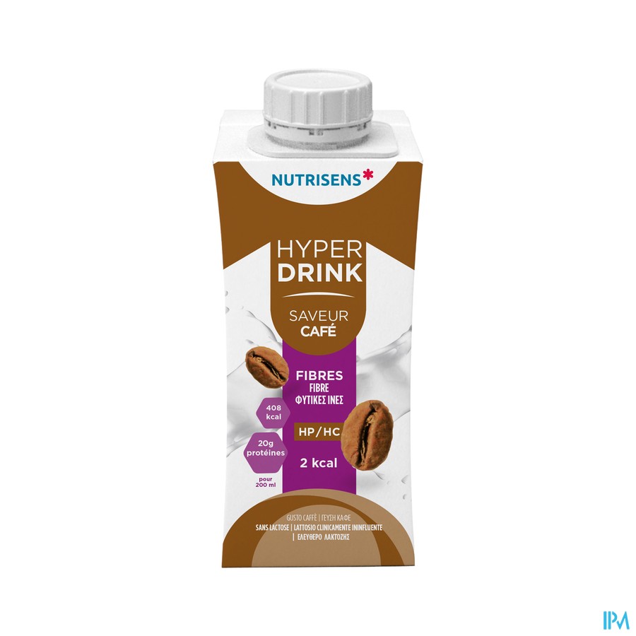 Nutrisens Hyperdrink 2kcal Vezels Koffie 4x200ml