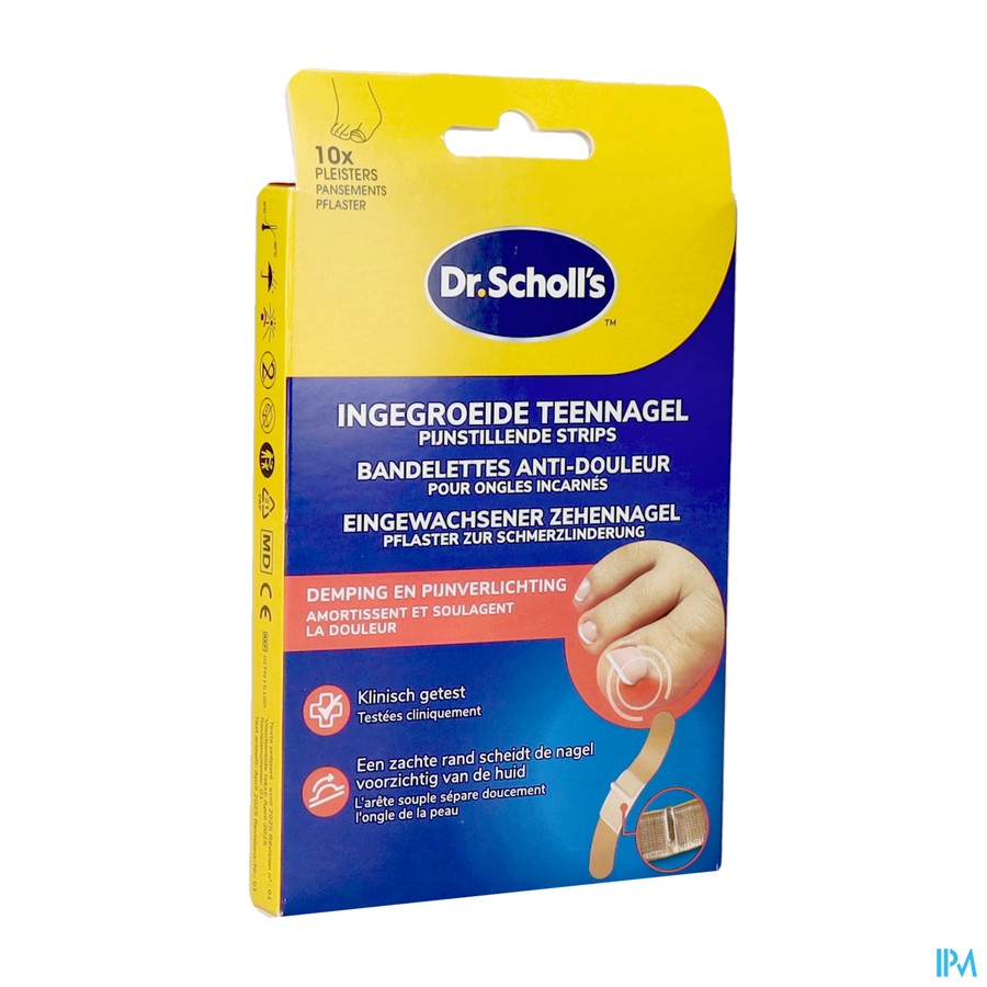Scholl Ongles Incarnes Bandelettes Pansements 10