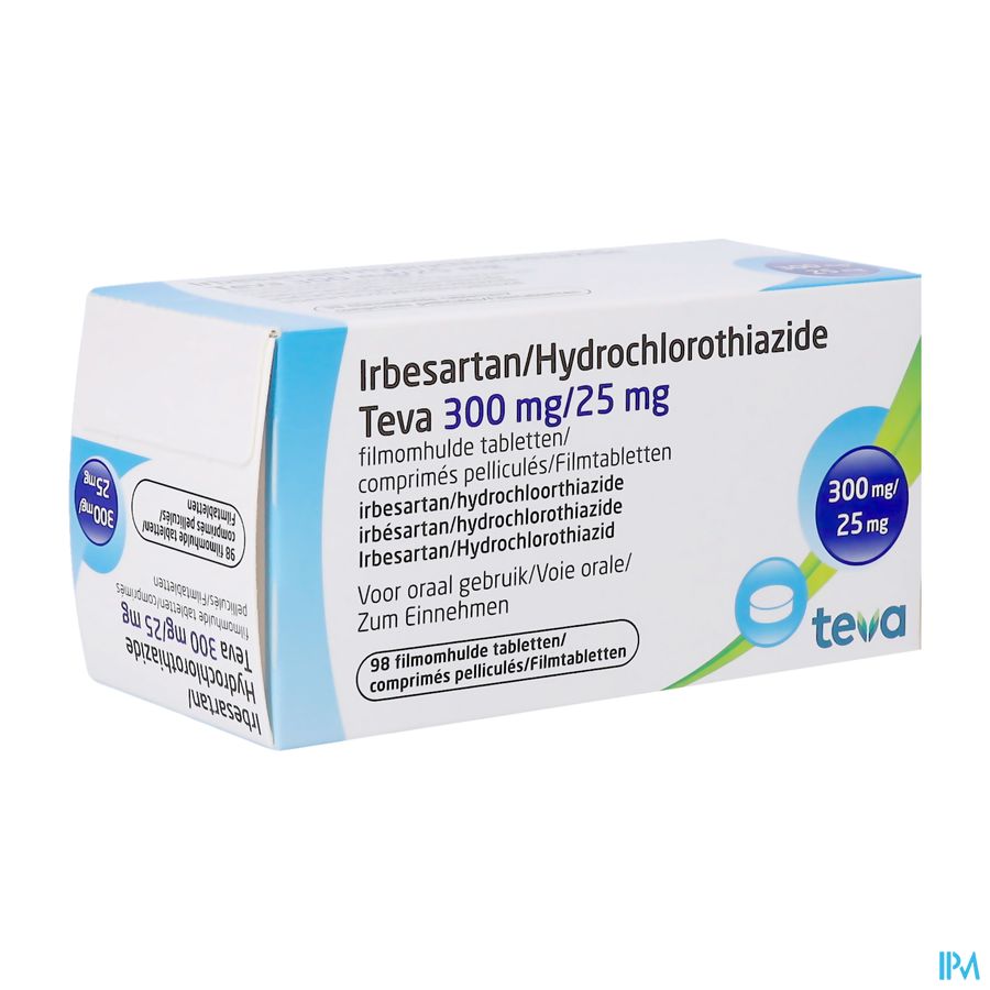 Irbesartan Hct Teva 300mg/25,0mg Filmomh Tabl 98 Irbesartan Hct Teva 300mg/25,0mg Filmomh Tabl 98