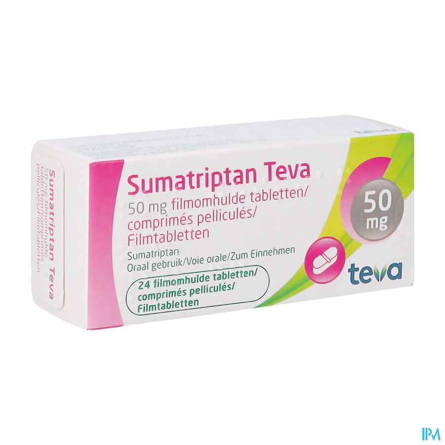 Sumatriptan Teva 50mg Filmomh Tabl 24 X 50mg Sumatriptan Teva 50mg Filmomh Tabl 24 X 50mg