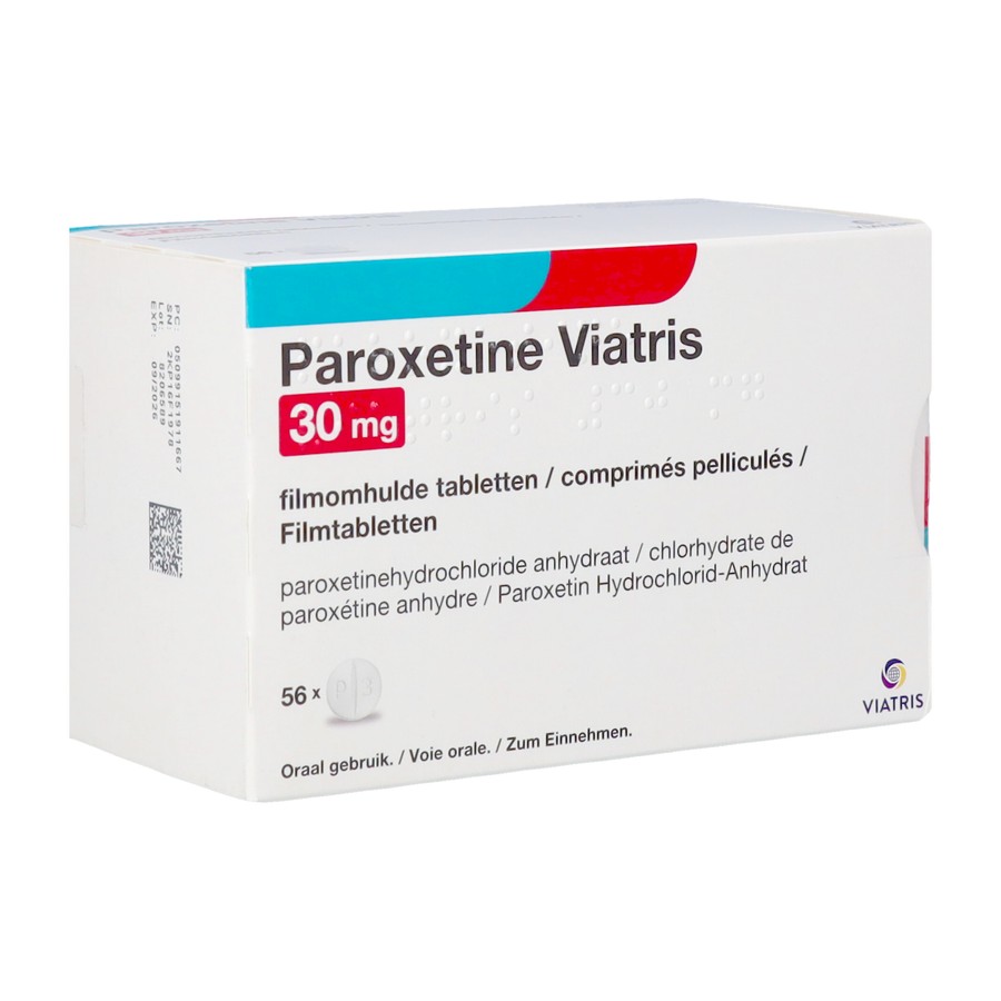 Paroxetine Viatris 30mg Tabl 56 Blister