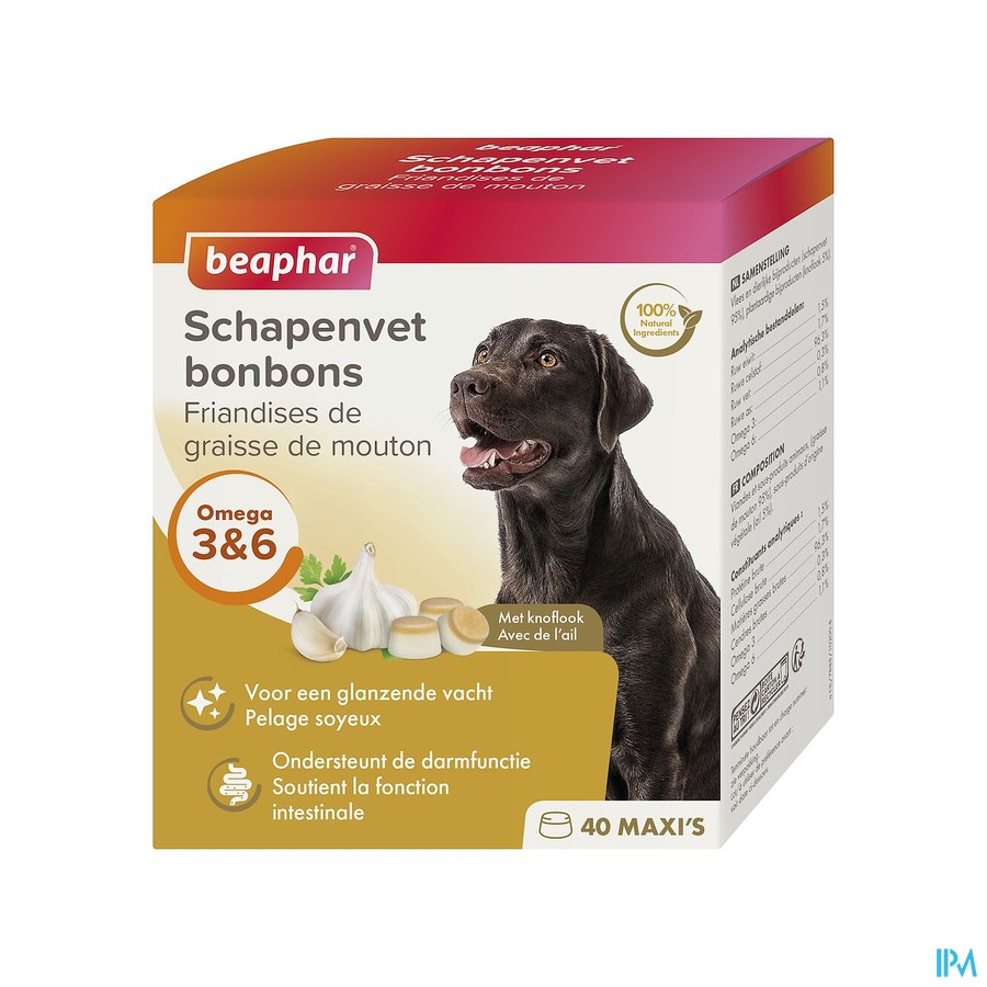 Beaphar Schapenvet Bonbons Knoflook 245g