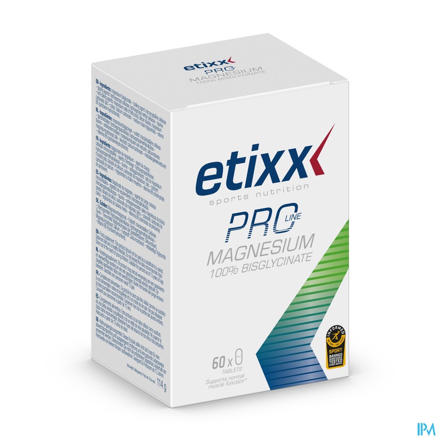 Etixx Magnesium 100% Bisglycinate Pro Line Comp 60