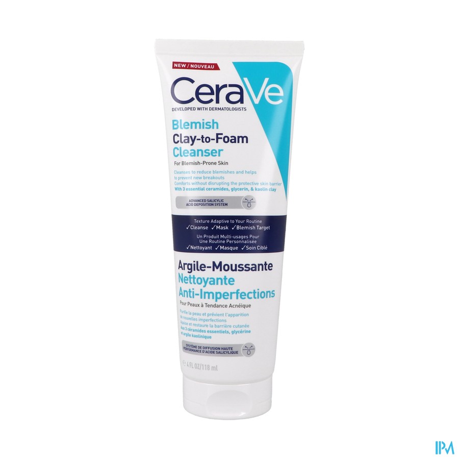 CERAVE MOUSS ARGILE A/IMPERF 118ML