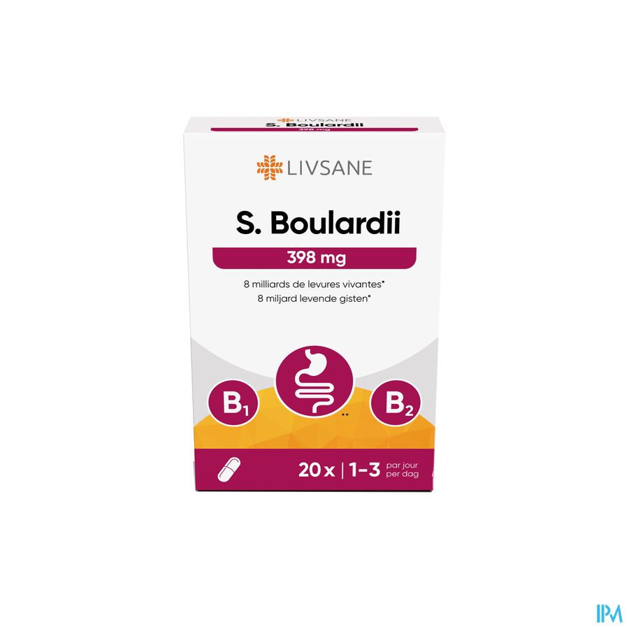 Livsane S. Boulardii 398mg Caps 20