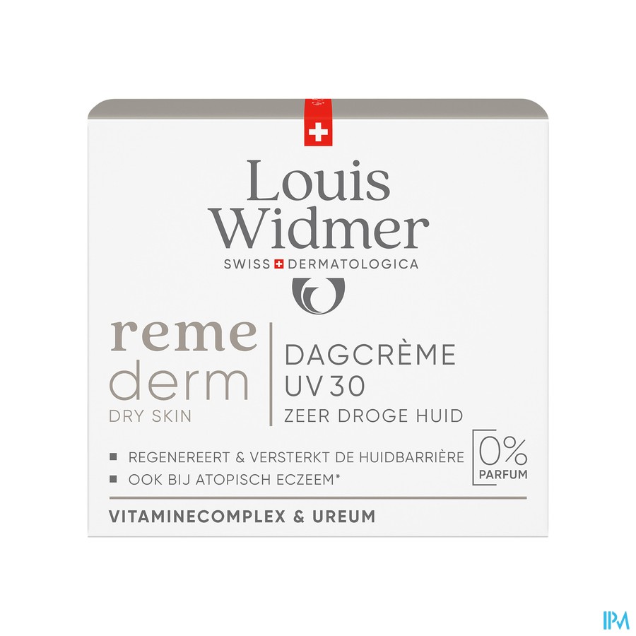 Widmer Remederm Dagcreme Uv30 N/parf Pot 50ml